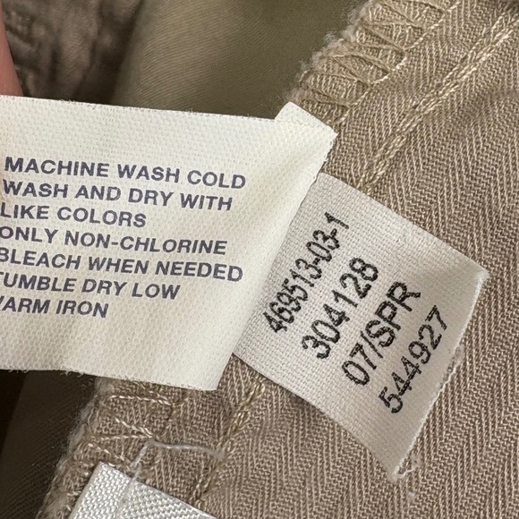 GAP Women's Khaki Wide Leg‎ Y2K Pants Trousers Casual Career 34x31 - Picture 7 of 14